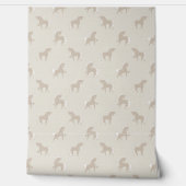Pferde creme beige tapete (Abrollen)