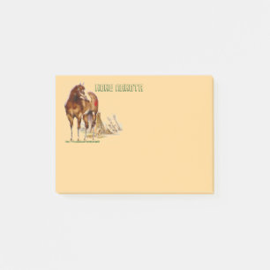 Pferde der Hohen Nakota Post-it Klebezettel