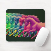 Pferde der verschiedenen Farben Mousepad (Mit Mouse)