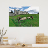 Pferde des Balmoral Castle Poster (Küche)