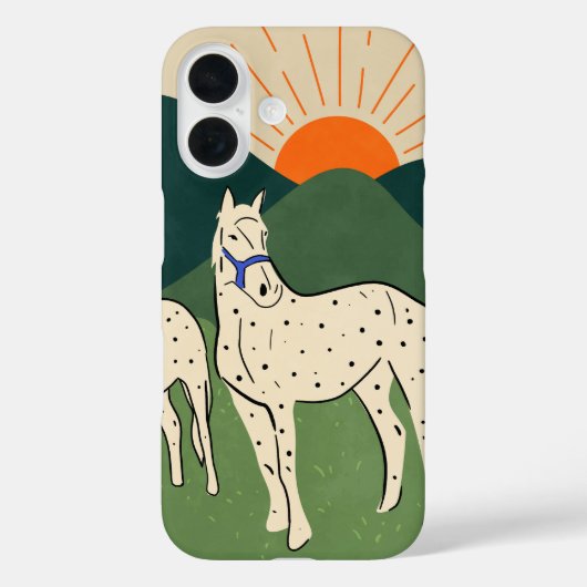 Pferde des Highlands Case-Mate iPhone Hülle (Rückseite)