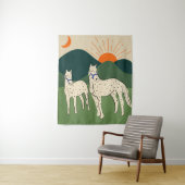 Pferde des Highlands Wandteppich (Beispiel)