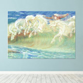 Pferde des Neptun von Walter Crane Leinwanddruck (Insitu (Holzboden))