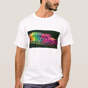 Pferde des unterschiedlichen Farbkinderprämien-T T-Shirt