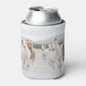 Pferde, die am Strand laufen Dosenkühler (Kanne Vorderseite)