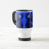 Pferde, die bei Blue Starry Night Travel Mug Gesch Reisebecher (Vorderseite Links)