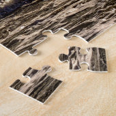 Pferde, die bei Sonnenuntergang im Ozean surfen Puzzle (Seite)