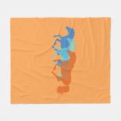 Pferde, die Fleece Blanket laufen (Vorderseite (Horizontal))