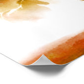 Pferde, die im Nebel laufen Poster (Ecke)