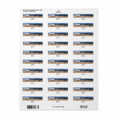 Pferde, die im Snow-Rücksendeaufkleber laufen (Vorne)