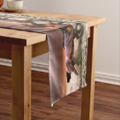 Pferde, die im Surf laufen Mittelgroßer Tischläufer (Beispiel)