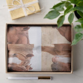 Pferde, die in einer Weide nass werden Seidenpapier (Geschenk)