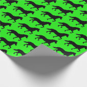 Pferde, die individuell anpassbare Hintergrundfarb Geschenkpapier (Ecke)