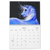 Pferde, die Kunst der Eve Mazur Kalender (Mär 2027)