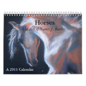 Pferde, die Kunst von Nancy J. Bailey Kalender (Titelbild)