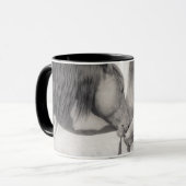 Pferde, die Tasse küssen (Vorderseite Links)