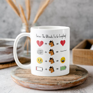 Pferde: Die ultimative Fix für alles! Kakao Kaffeetasse
