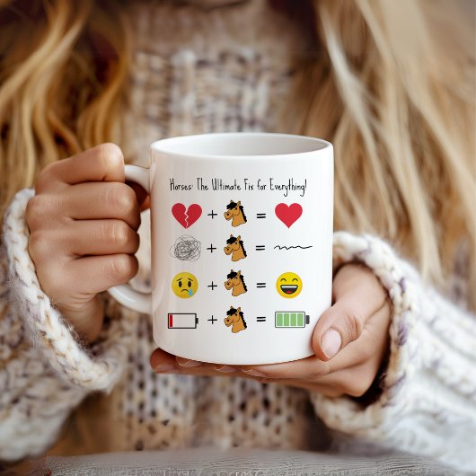 Pferde: Die ultimative Fix für alles! Kakao Kaffeetasse
