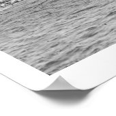 Pferde, die von einem Fluss trinken und einen Flus Poster (Ecke)