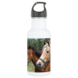 Pferde Edelstahlflasche