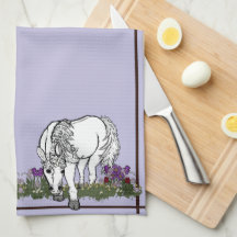 Pferde Einhorn von figdewdrop Küchenhandtuch 