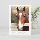 PFERDE EINLADUNG (Stehend Vorderseite)