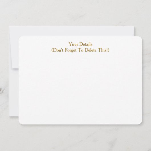 PFERDE EINLADUNG (Rückseite)