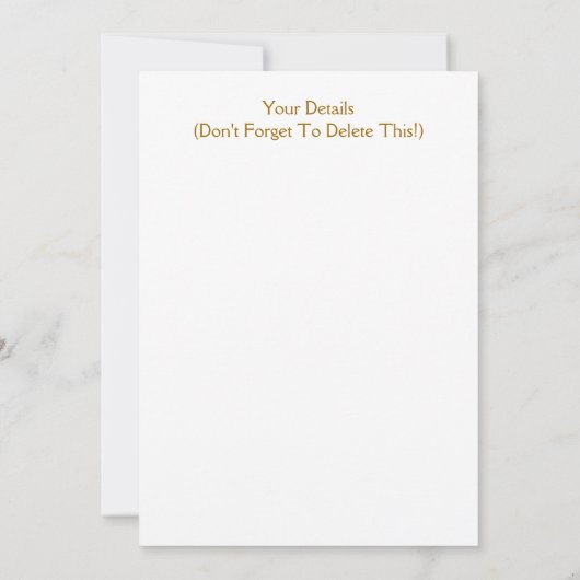 PFERDE EINLADUNG (Rückseite)