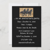 Pferde - Einladung (Rückseite)