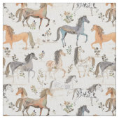 Pferde Elegante: Whimsy Horse Stoff (Nahaufnahme)