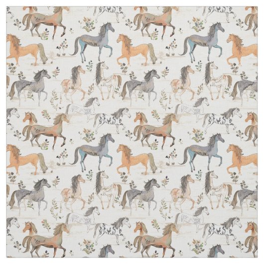 Pferde Elegante: Whimsy Horse Stoff (Muster)