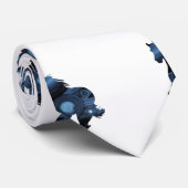 Pferde, elegantes Krawatten-Blau-Pferd Krawatte (Gerollt)