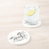 Pferde-Eleganz Getränkeuntersetzer (Seite)