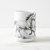 Pferde-Eleganz Kaffeetasse (Mittel)