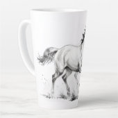 Pferde-Eleganz Milchtasse (Linke Ecke)