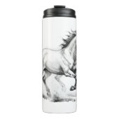 Pferde-Eleganz Thermosbecher (Vorderseite)