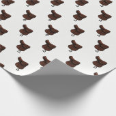 Pferde - Farbe des Reitsattelsattels Geschenkpapier (Ecke)