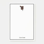 Pferde - Farbe des Reitsattelsattels Post-it Klebezettel (Vorderseite)