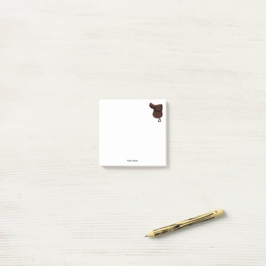 Pferde - Farbe des Reitsattelsattels Post-it Klebezettel (Auf Schreibtisch)