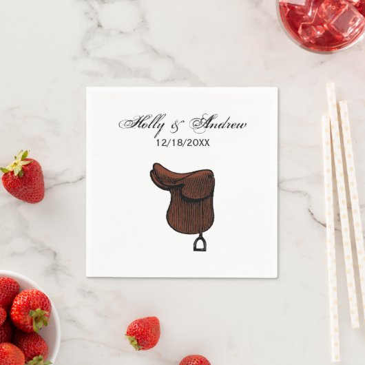 Pferde - Farbe des Reitsattelsattels Serviette (Beispiel)