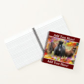 Pferde farbiges Notebook Notizblock (Innenseite)