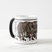 Pferde Farbmorph Tasse (Vorderseite Links)