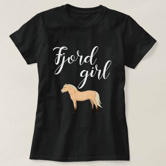 Pferde Fjord Pferd Norwegischer Fjord Pferd 704 Po T-Shirt (Design vorne)