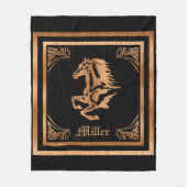 Pferde Fleece Blanket (Vorderseite)