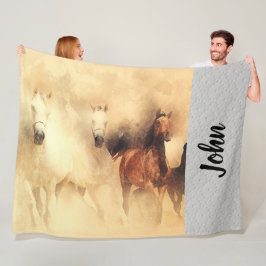 Pferde Fleece Blanket