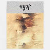 Pferde Fleece Blanket (Vorderseite)