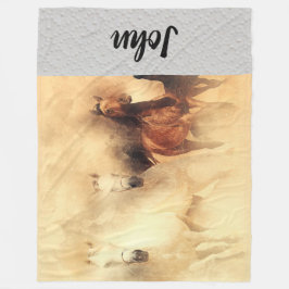 Pferde Fleece Blanket