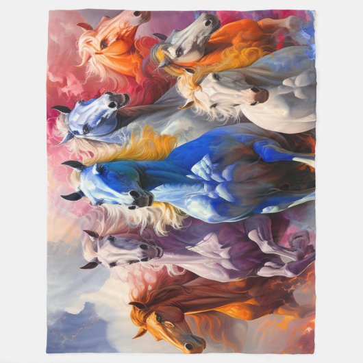 Pferde Fleecedecke (Vorderseite)