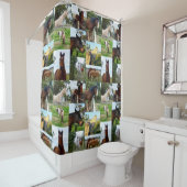 Pferde Foto Collage Badezimmer Dusche Vorhang (Beispiel)