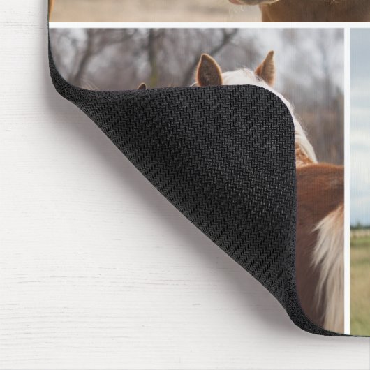 Pferde FotoCollage Custom Mouse Pad Mousepad (Ecke)